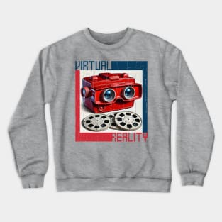 90s nostalgia - Old School VR Crewneck Sweatshirt